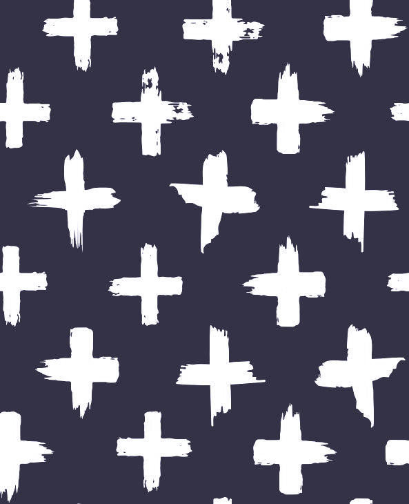 Navy Cross Print