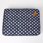 Cushion Bed COVER - Navy Cross Print