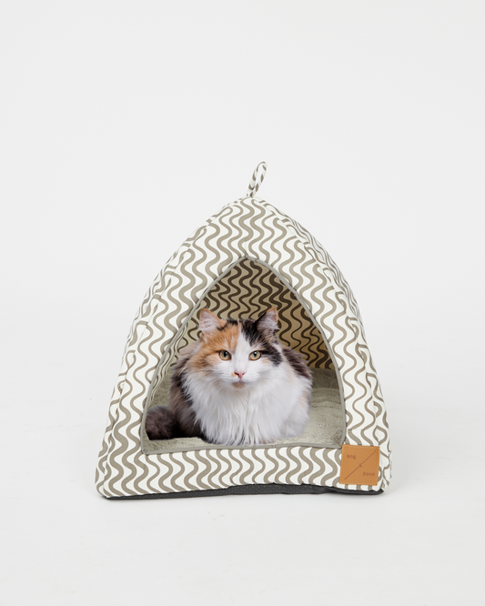 Cat Igloo - Mocha Wave