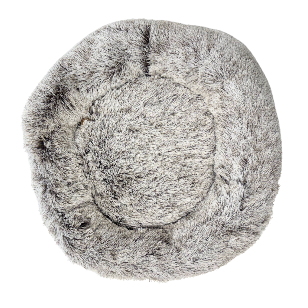 Anti-anxiety Soothing Circular Dog Bed - Soft Mocha