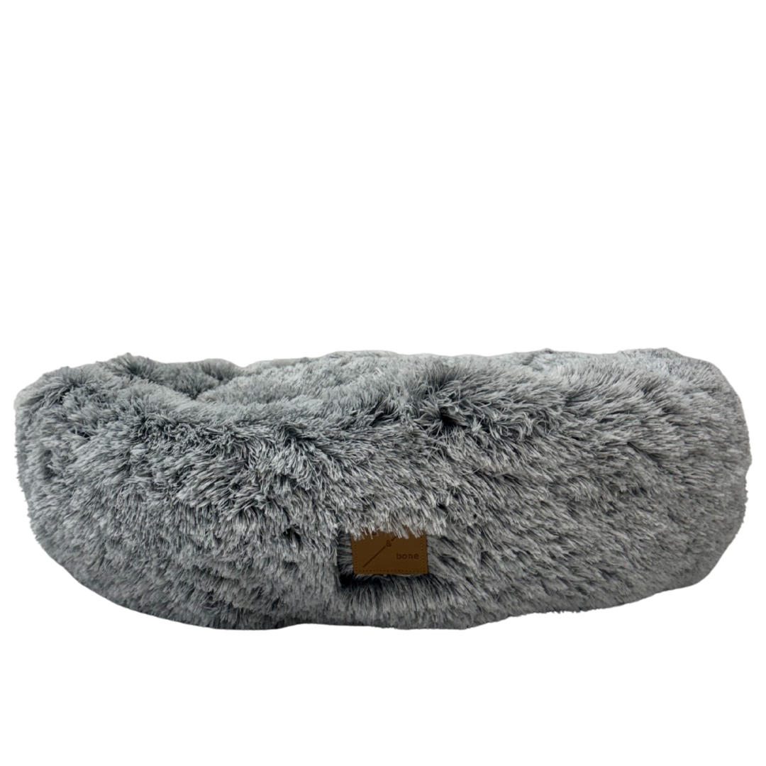 Anti-anxiety Soothing Circular Dog Bed - Soft Gray