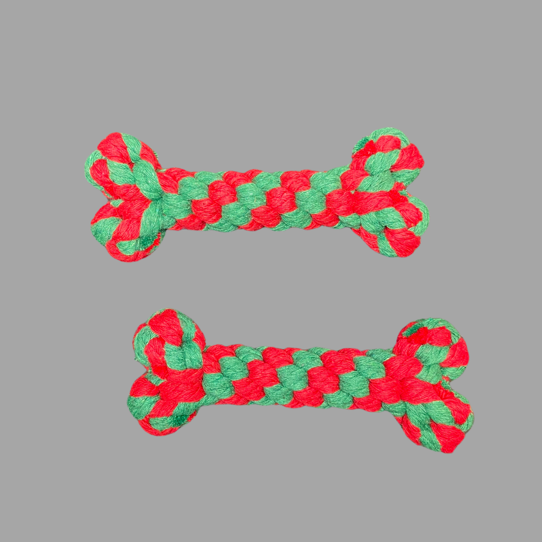 Christmas Bone Rope Toy