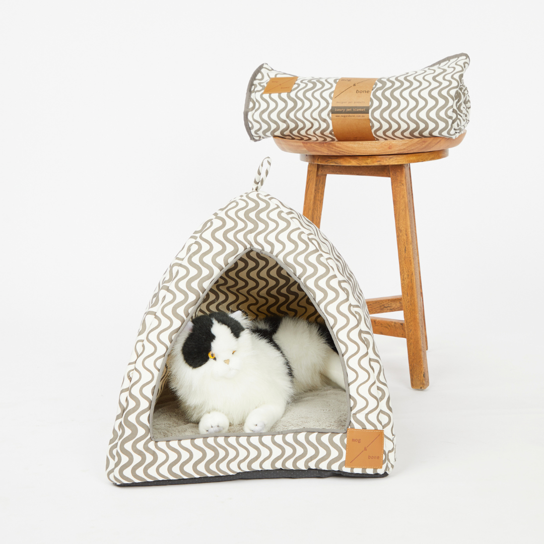 Cat Igloo - Mocha Wave