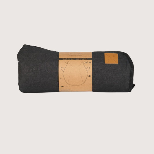 Dog Car Seat Cover - Black Denim