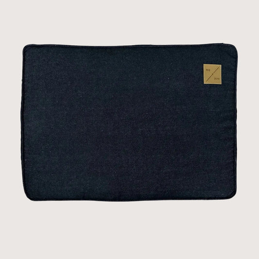 Cushion Dog Bed - Black Denim