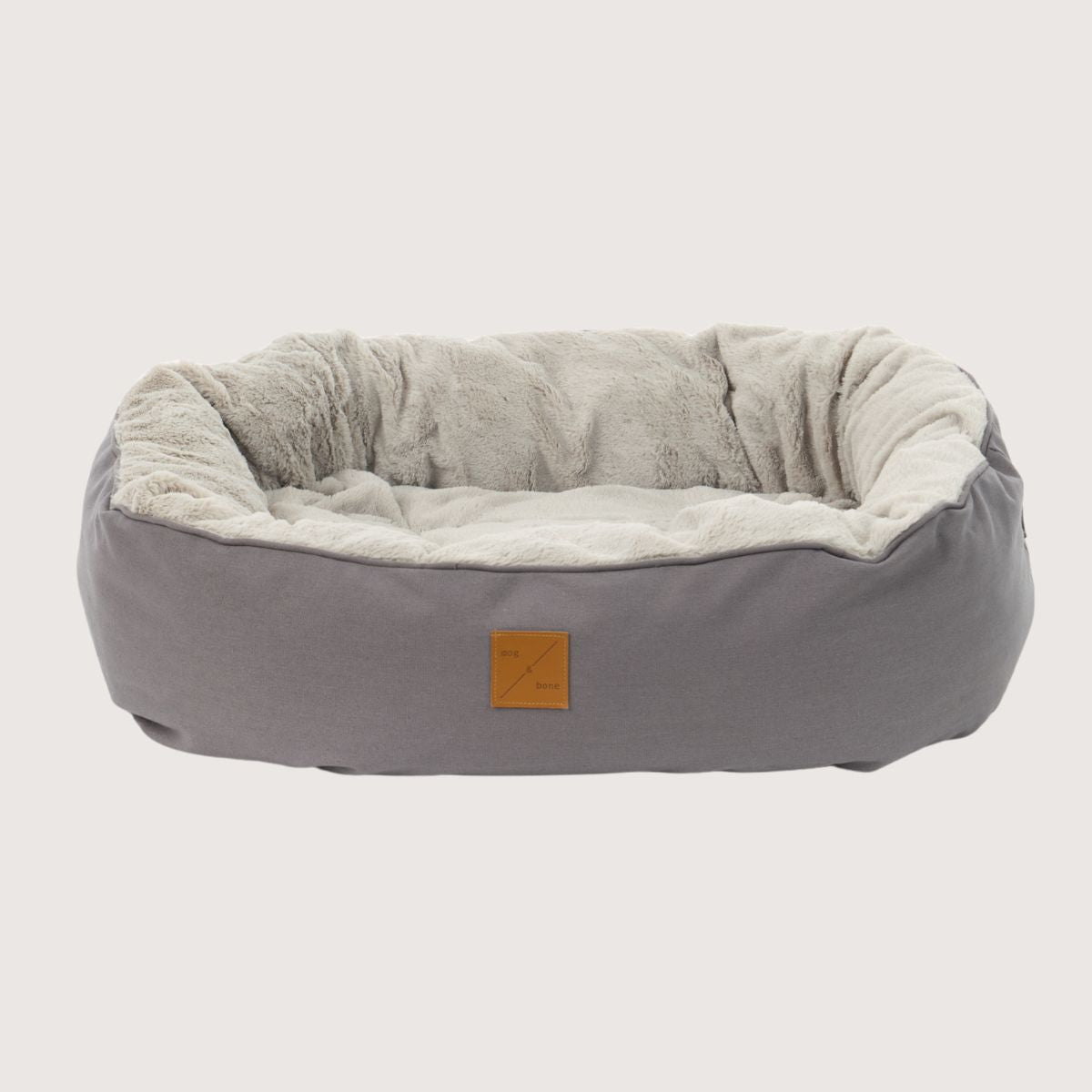 4 Seasons Reversible Circular Dog Bed - Mocha