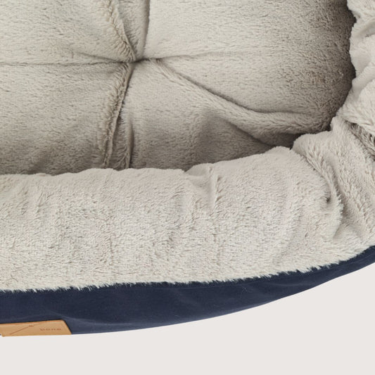 4 Seasons Reversible Circular Dog Bed - Navy