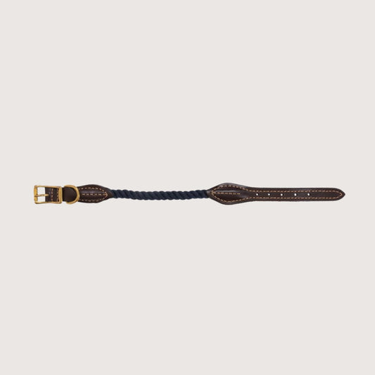 Rope Dog Collar - Navy