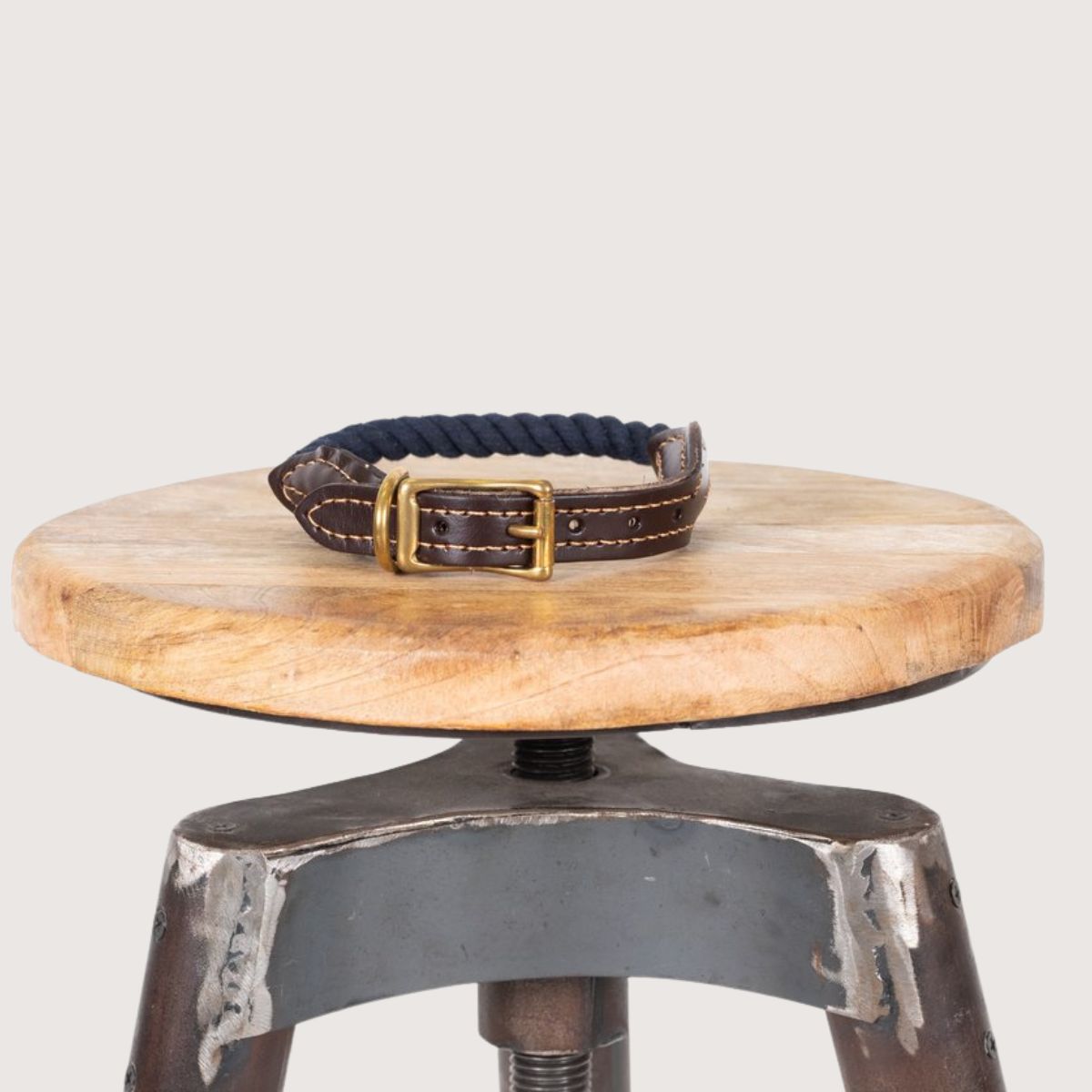 Rope Dog Collar - Navy