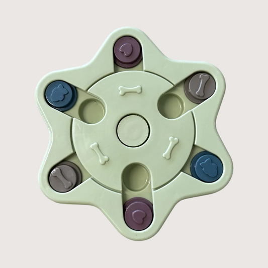Slow Feeder Puzzle Dog Toy - Hexagon