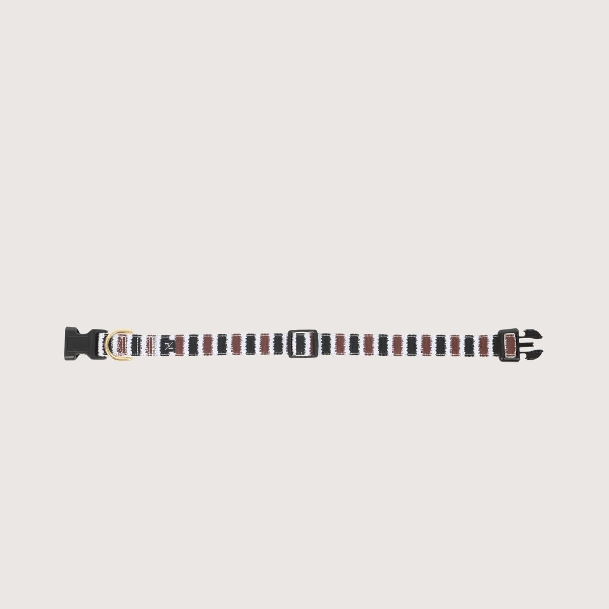 Hemp Dog Collar - Black Cocoa Artisan Print
