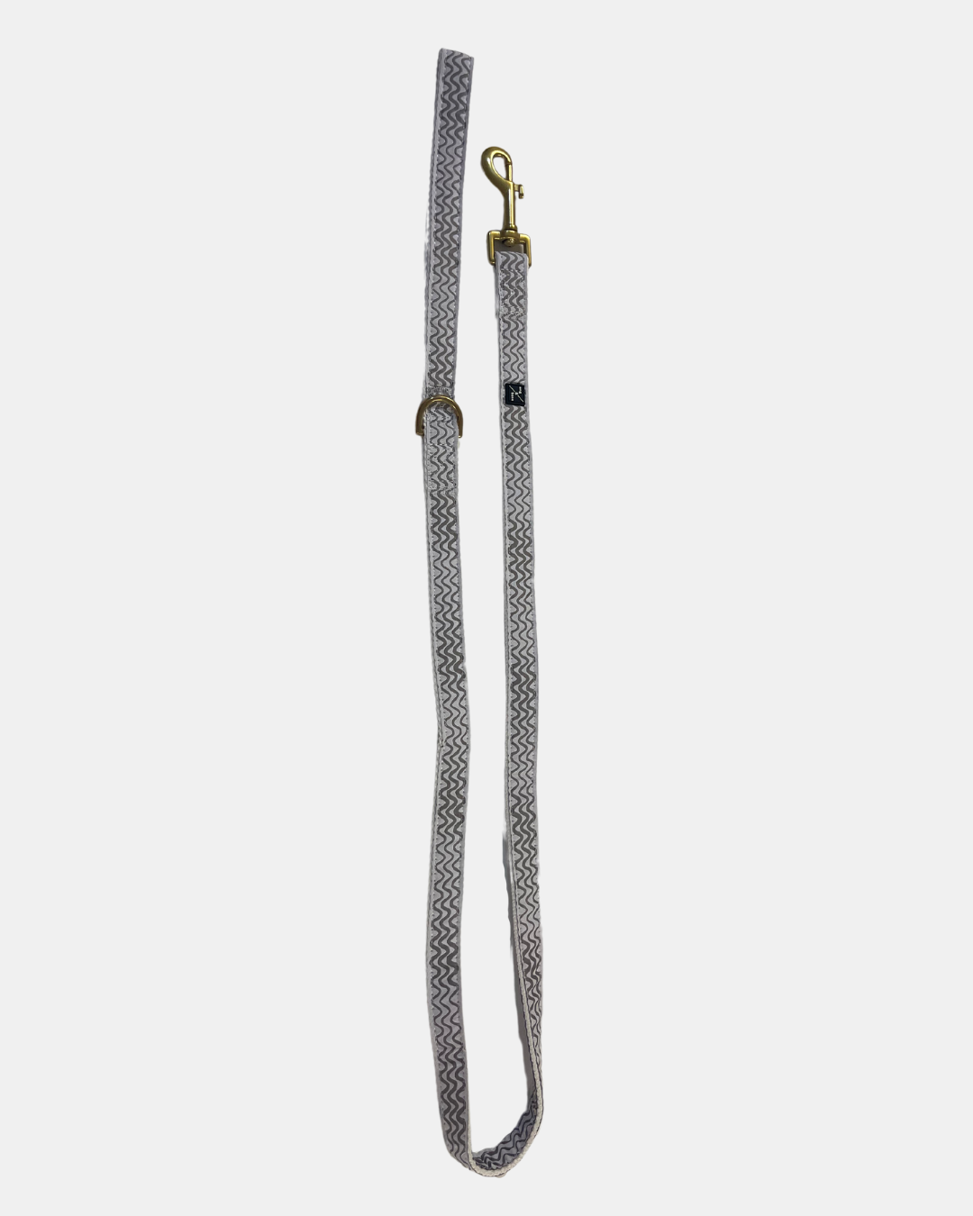 Hemp Dog Lead - Mocha Wave Print