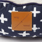 Cat Bed - Reversible - Navy Cross Print