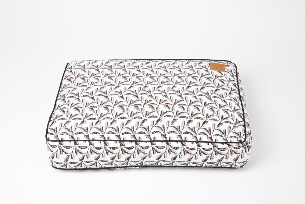 Cushion Dog Bed - Shadow Quartz Print