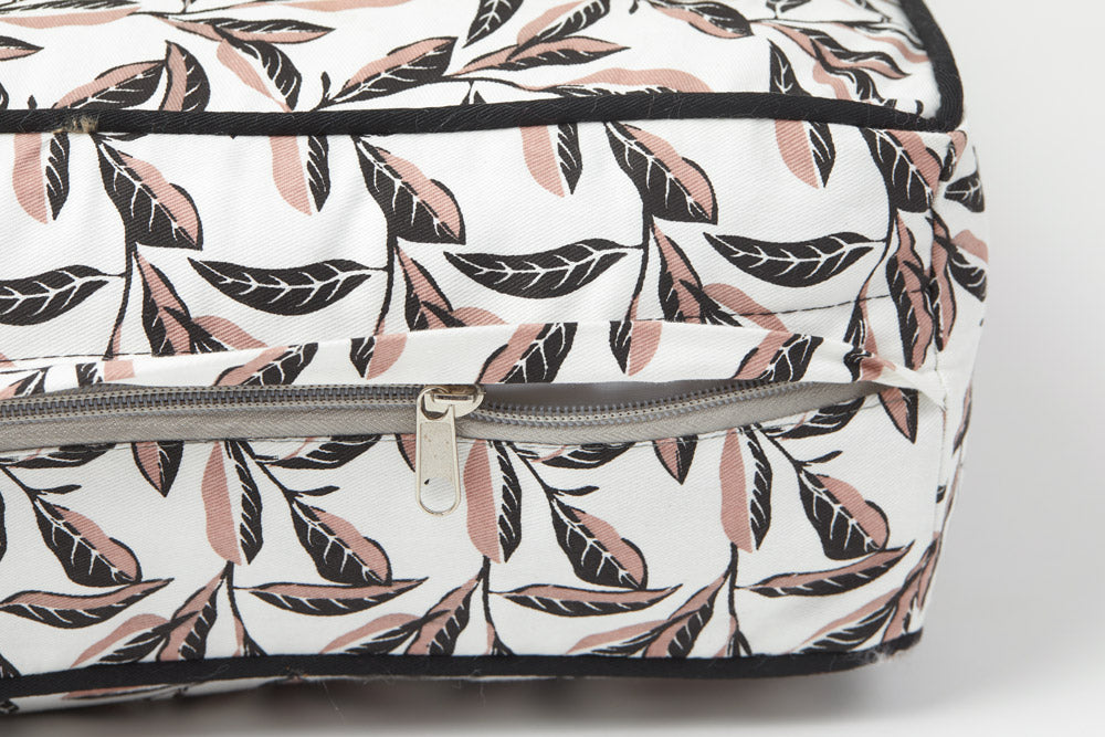 Cushion Dog Bed - Shadow Quartz Print
