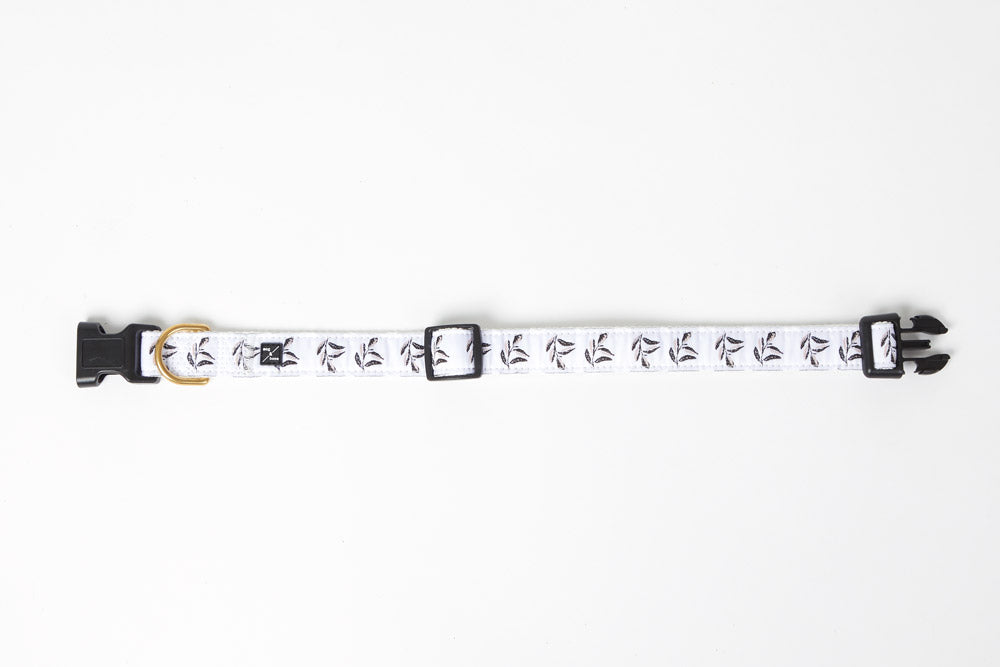 Hemp Dog Collar - Shadow Quartz Print