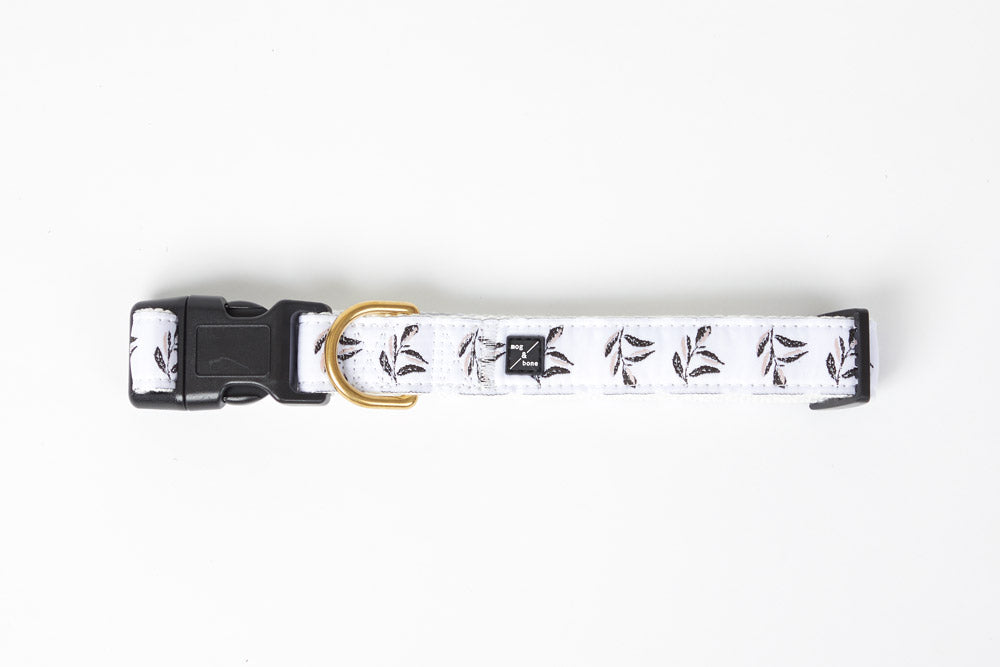 Hemp Dog Collar - Shadow Quartz Print