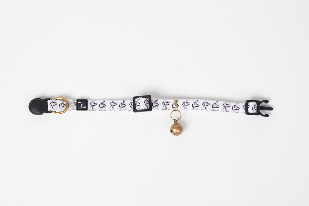 Cat Collar - Hemp - Shadow Quartz Print