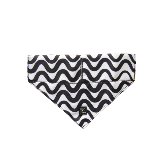 Mog and Bone Dog Bandana - Black Wave