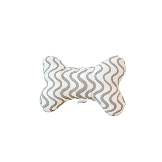 Toy - Bone Shape, soft - Mocha Wave Print