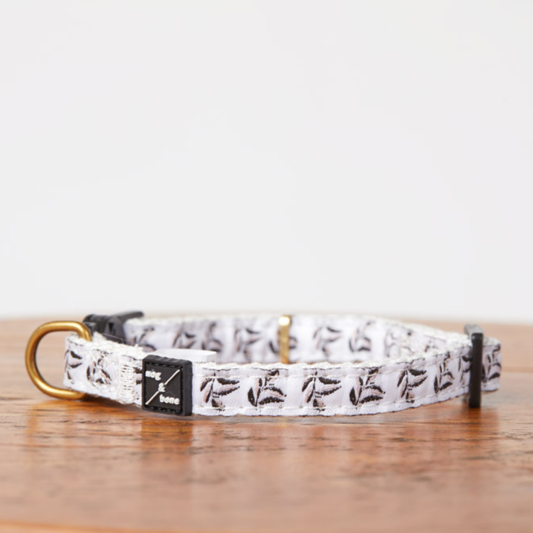 Cat Collar - Hemp - Shadow Quartz Print