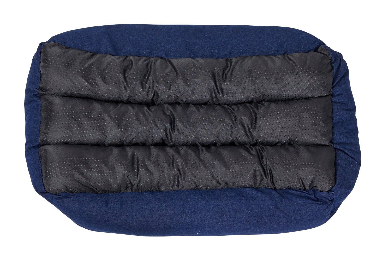 Mog & Bone Pet Products Bolster Dog Bed - Blue Denim