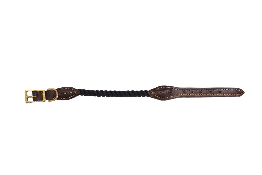 Rope Dog Collar - Black