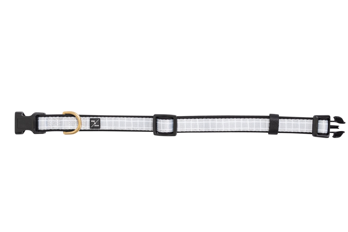 Neoprene Dog Collar - Grey Check Print
