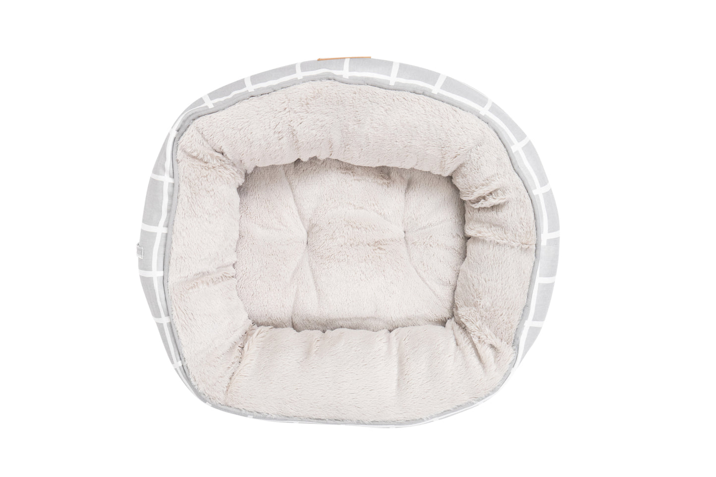 Cat Bed - Reversible - Grey Check