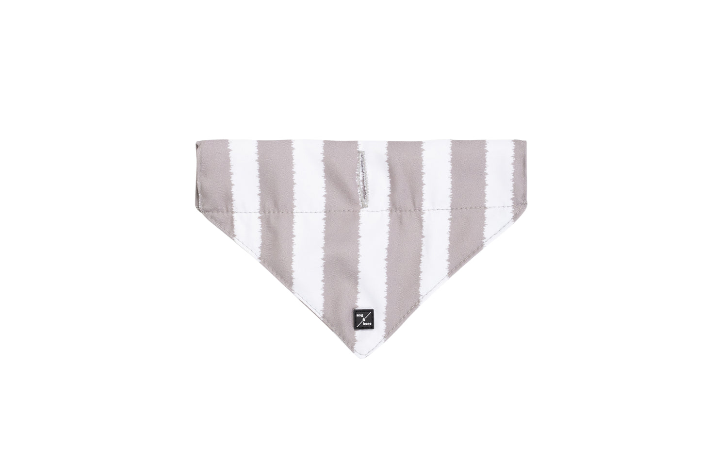 Mog and Bone Designer Dog Bandana - Latte Hamptons Stripe Print