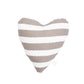 Toy - Heart Shape, soft - Latte Hamptons Stripe