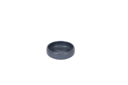 Mog and Bone Designer Handmade Ceramic Cat Bowl - Navy