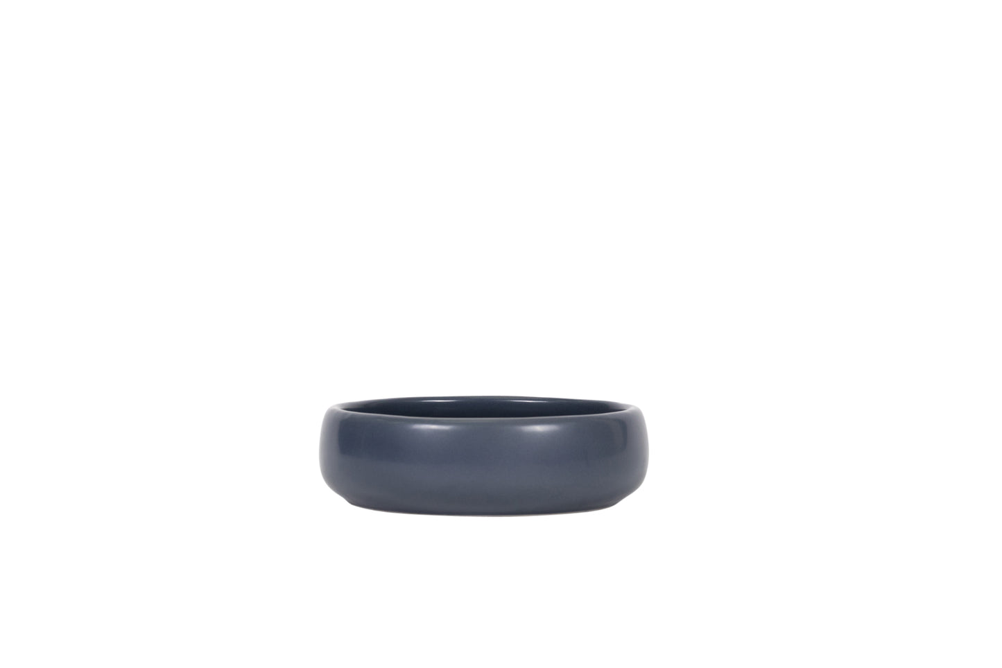 Mog and Bone Designer Handmade Ceramic Cat Bowl - Navy