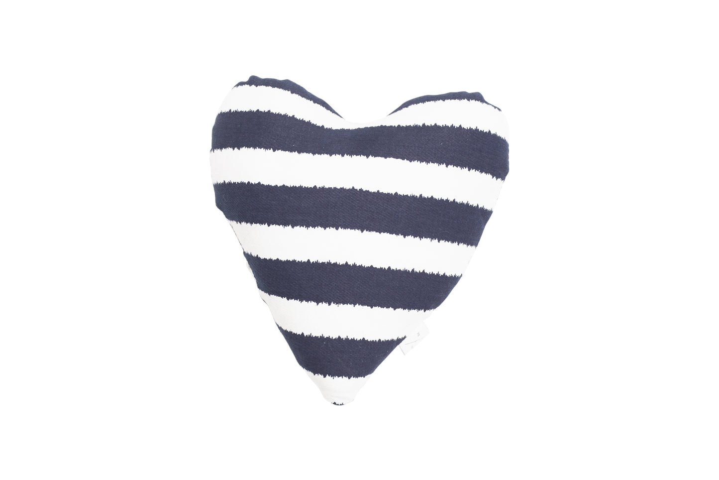 Toy - Heart Shape, soft - Navy Hamptons Stripe