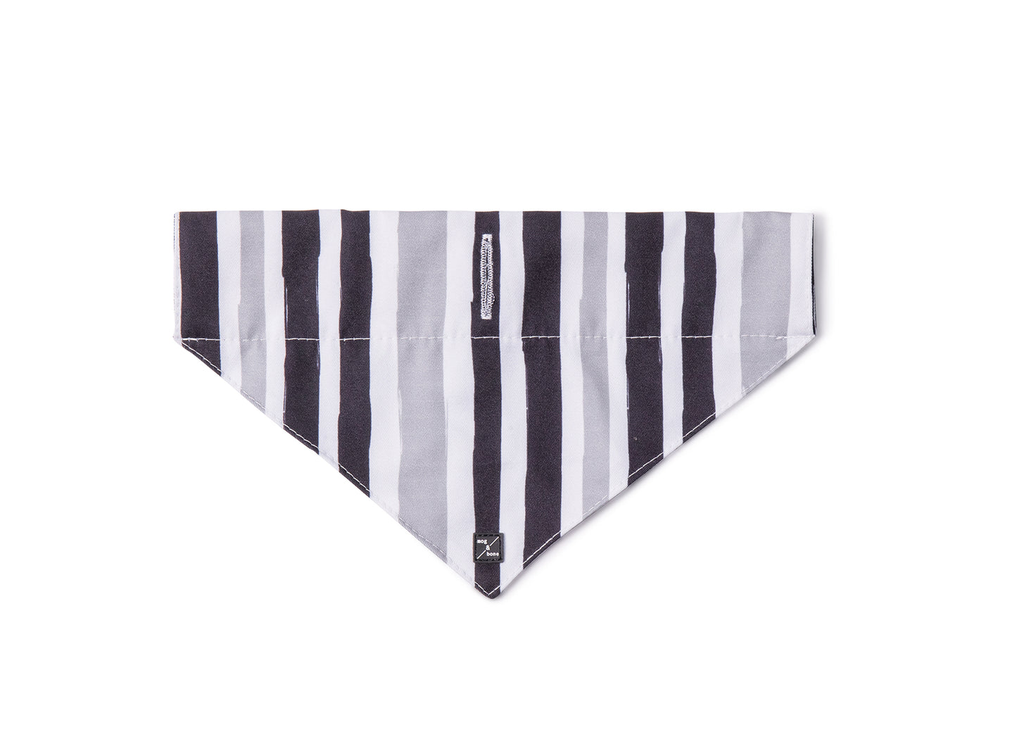 Mog and Bone Designer Dog Bandana - Pebble Black Brush Stroke Print