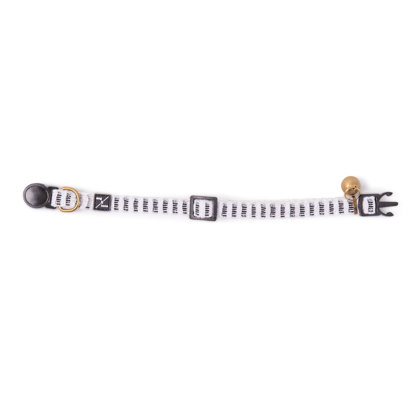Cat Collar - Hemp - Black Mosaic Print