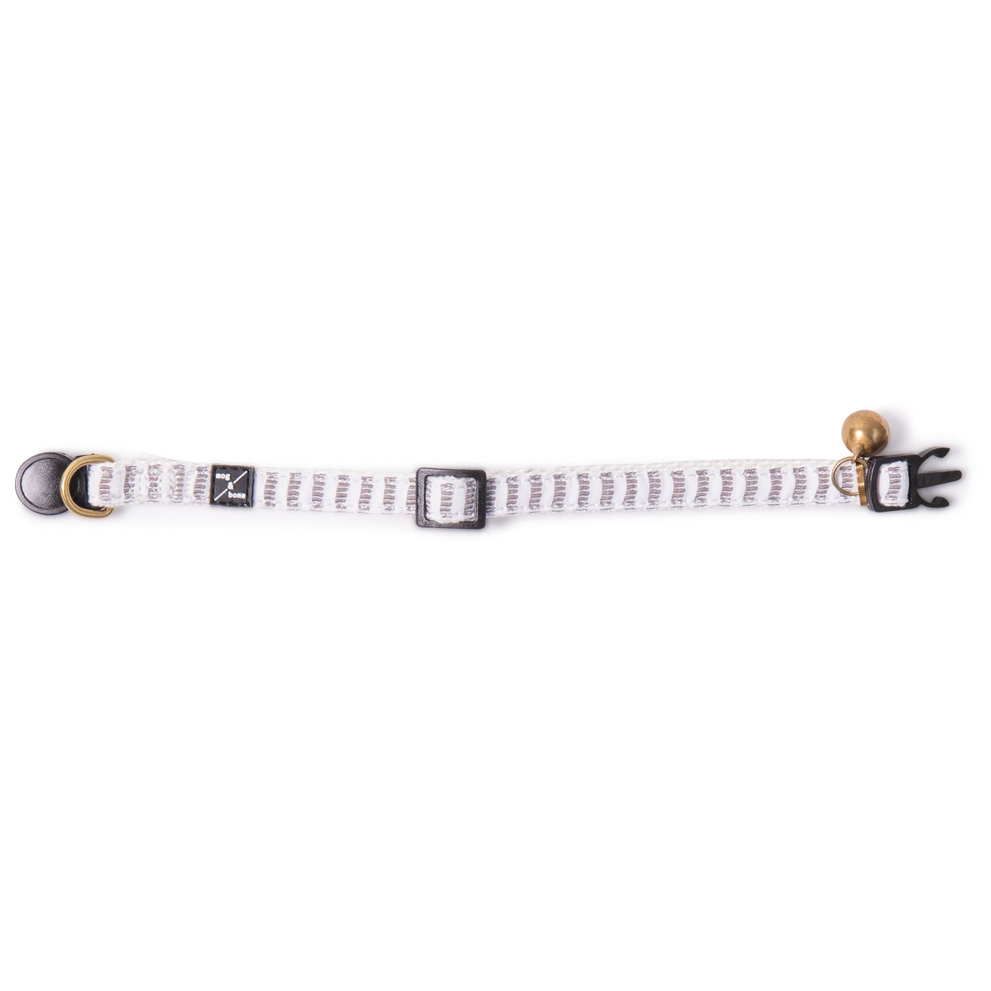 Cat Collar - Hemp - Latte Mosaic Print