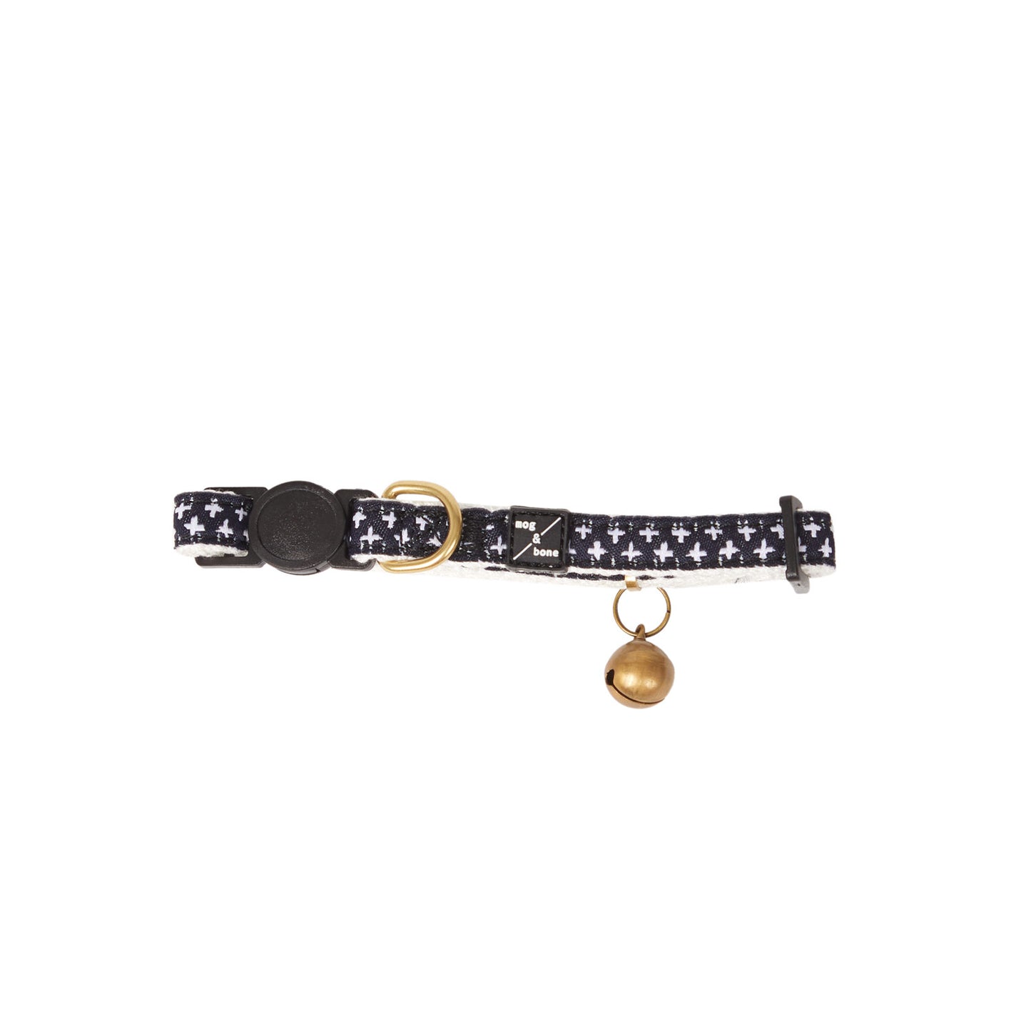 Hemp Cat Collar - Navy Cross