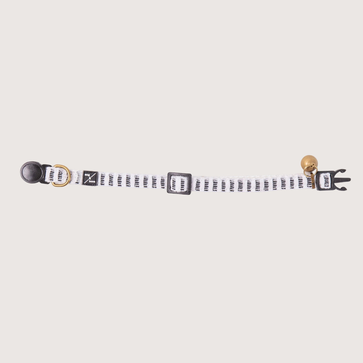 Cat Collar - Hemp - Black Mosaic Print