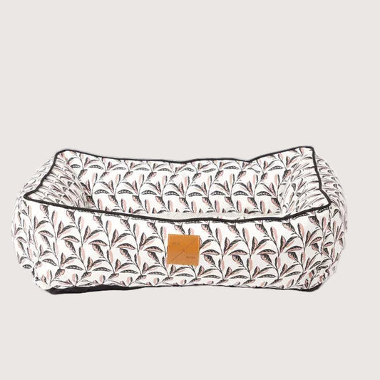Bolster Dog Bed - Shadow Quartz Print