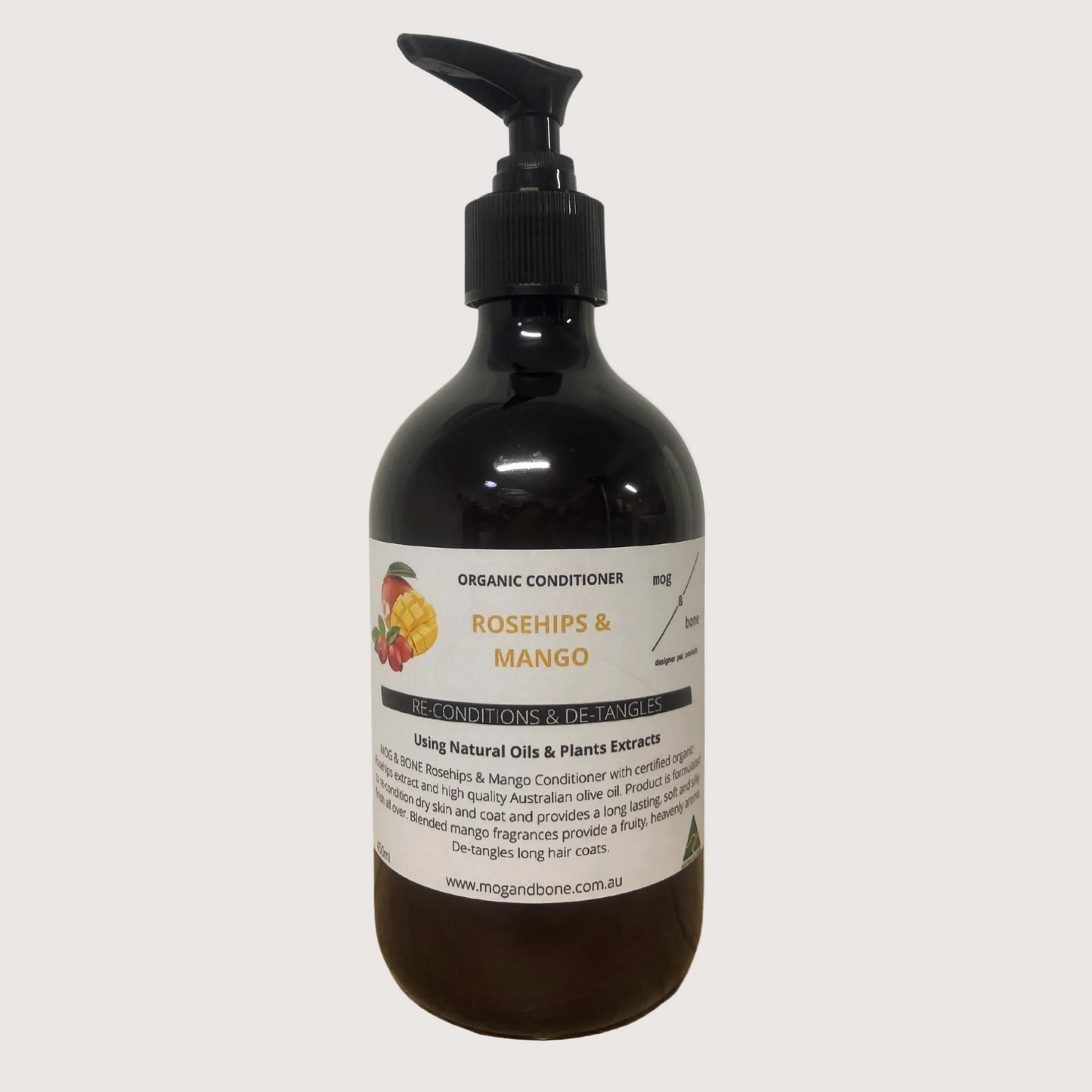 Mog and Bone Detangling Dog Conditioner - Rosehip, Mango and Honey