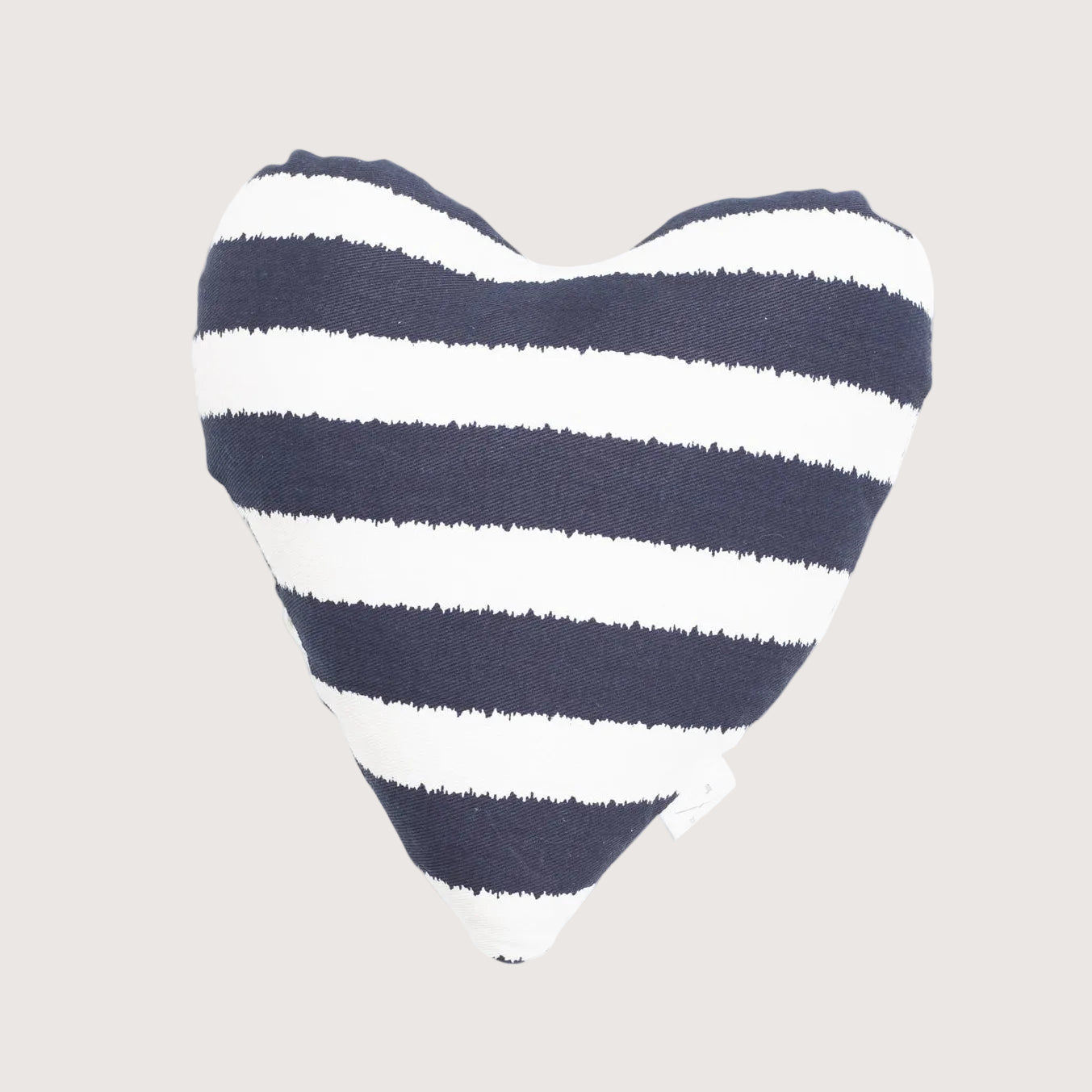 Toy - Heart Shape, soft - Navy Hamptons Stripe