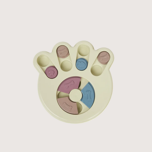 Slow Feeder Puzzle Dog Toy - Paw Print