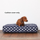 Classic Cushion Bed Cover Navy Cross