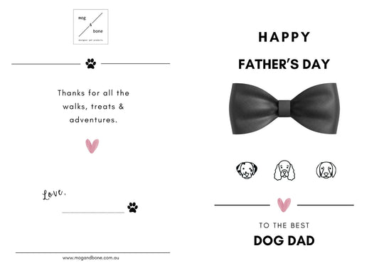 Personalised Dog Dad Father’s Day Card