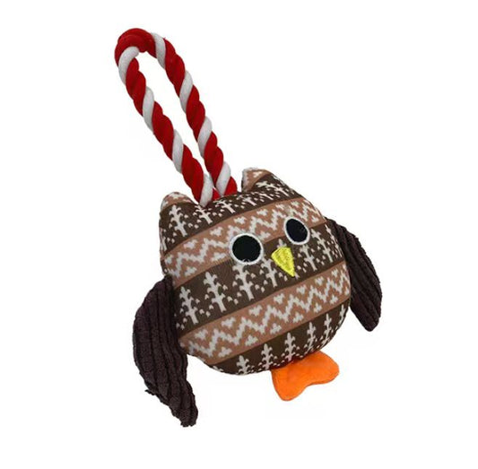 Christmas Toy - Owl with rope