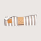 Mog and Bone Designer Dog Fleece Blanket - Latte Hamptons Stripe Print