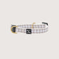 Cat Collar - Hemp - Mocha Gingham Print