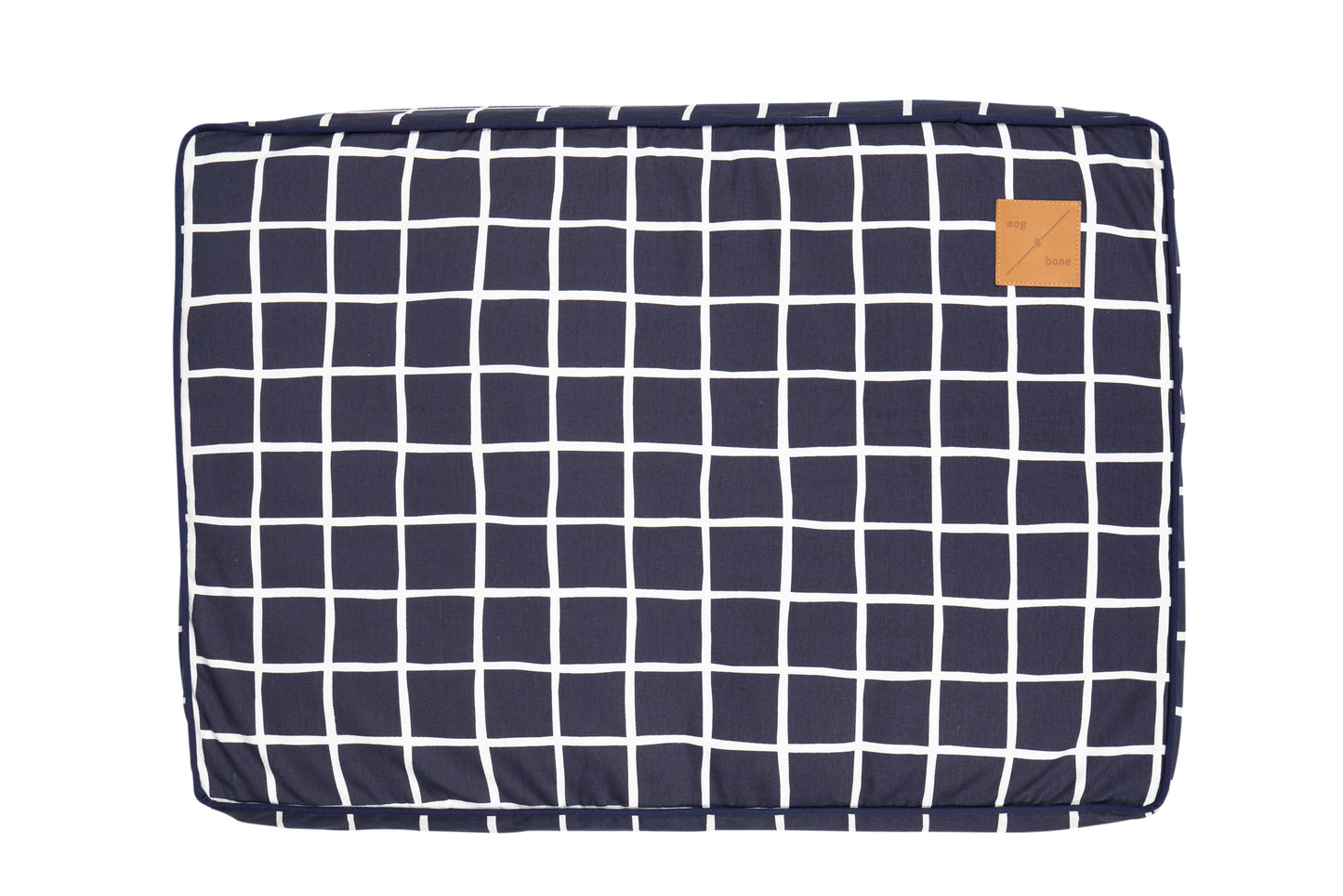Cushion Bed COVER - Navy Check