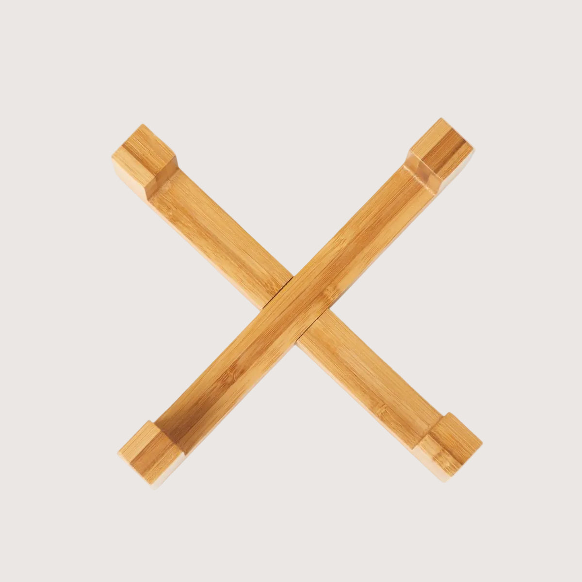 Bamboo Dog Bowl -Single with Stand - Natural